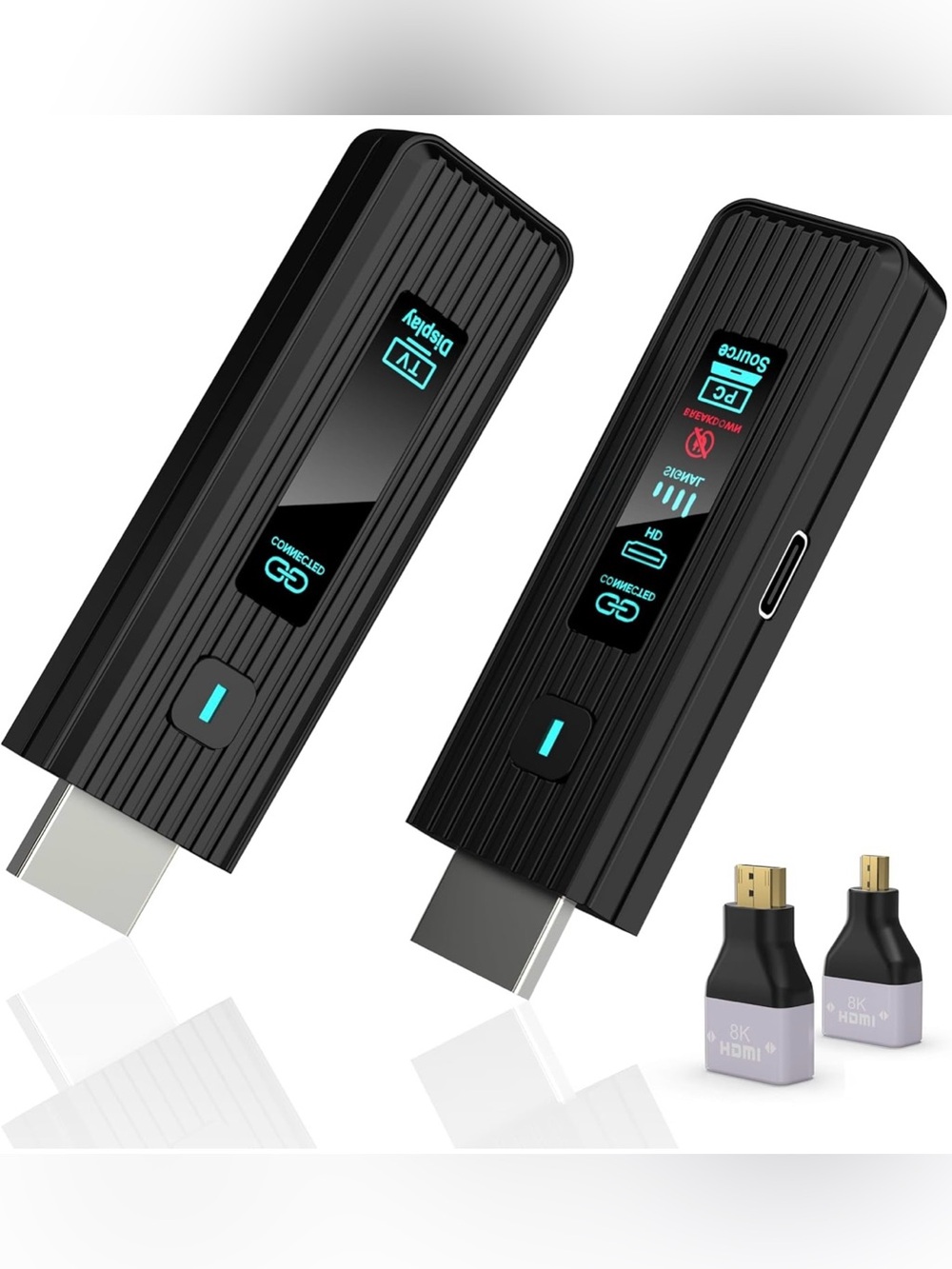 Wireless HDMI Transmitter and Receiver, 360FT/110M Extender 4K Decode 1080P@60Hz
